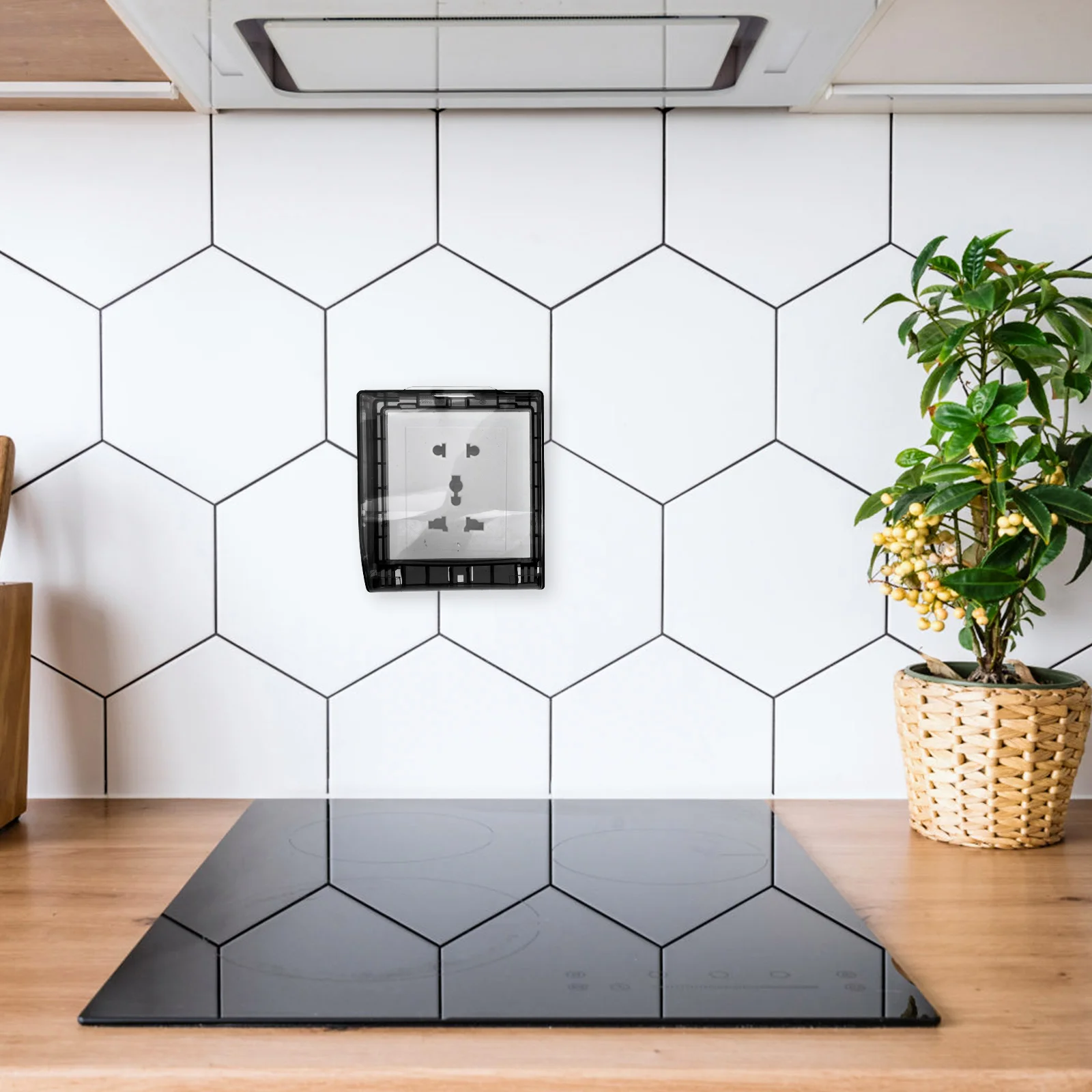 

4pcs Waterproof Socket Box 86 Type Wall Socket Protection Cover Splash Proof Dustproof Wall Plug Covers For Bathroom Living Room