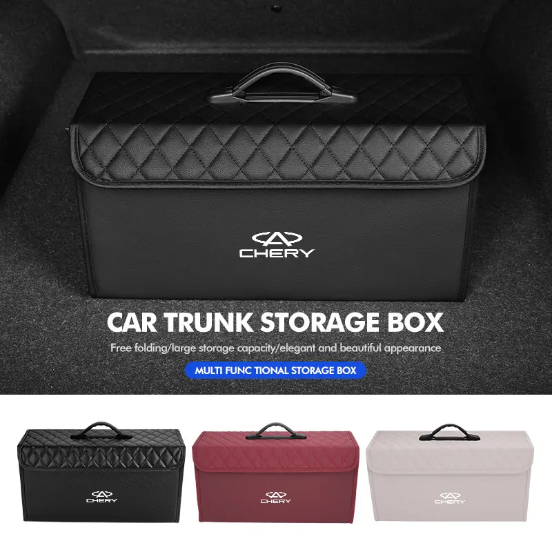 Bolsa organizadora dobrável para porta-malas de carro, bolsa de armazenamento portátil para chery tiggo 5 2 3 7 pro 8 5x amuleto iq qq fulwin face