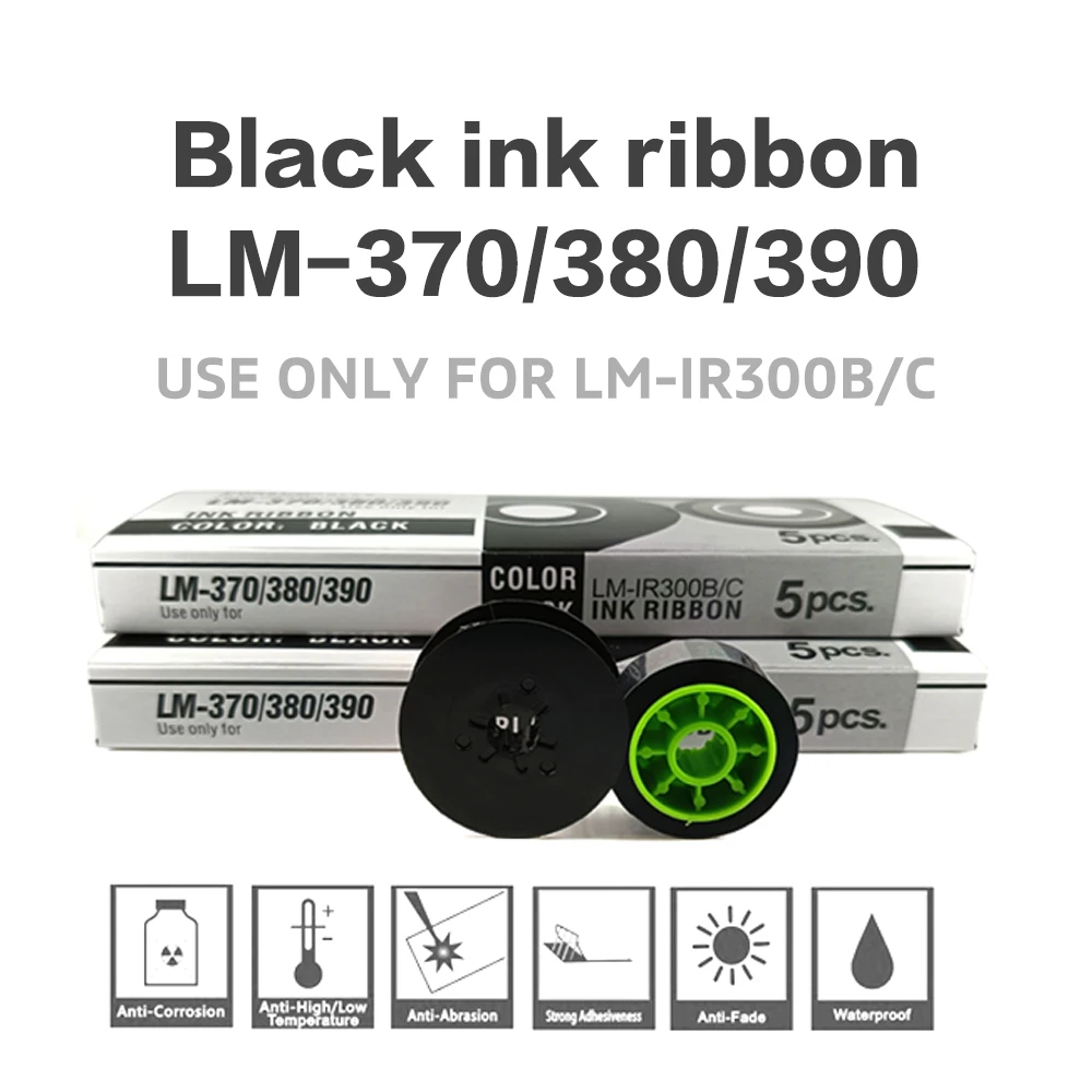 5Pcs Max INK RIBBON LM-IR300B compatible MAX LETATWIN Cable ID Printer Electronic Lettering Machine LM-370E LM-380A LM-390A/PC