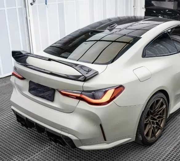 New G80 M3 G82 M4 AE DESIGN Dry Carbon Fiber Rear Trunk Wing Spoiler for M3 M4 G80 G82 Spoiler Body Kits