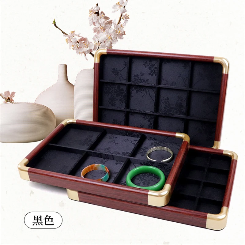 

Черная табличка для демонстрации ювелирных изделий, ожерелье, браслет, нефритовый органайзер, лоток, несколько стилей, лоток для хранения ювелирных изделий, кольцо, серьги