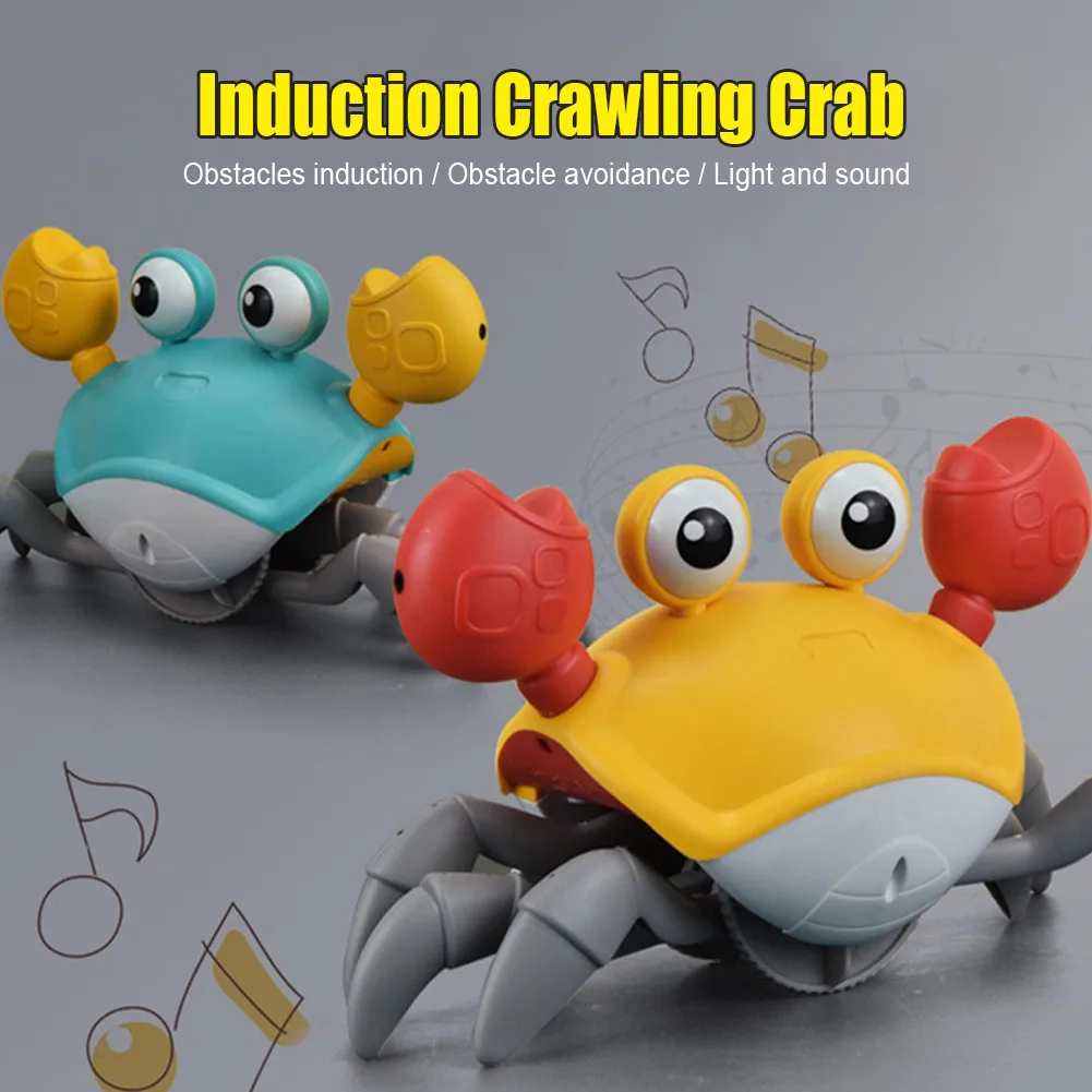 Jouet électronique d\'évasion d\'inoling de crabe et de poulpe pour des enfants animaux de compagnie jouets musicaux pour des tout-petits cadeau de