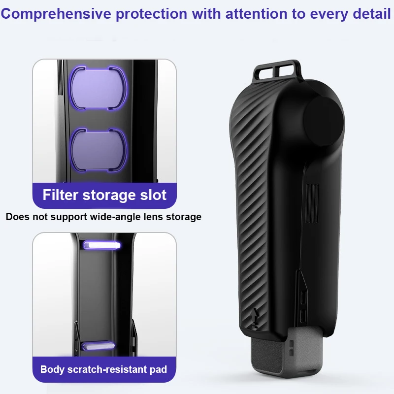 

Compact Storage Box for DJI Pocket 4 Full Coverage Built-in Filter Slots Anti-Scratch Pad Lightweight 60g