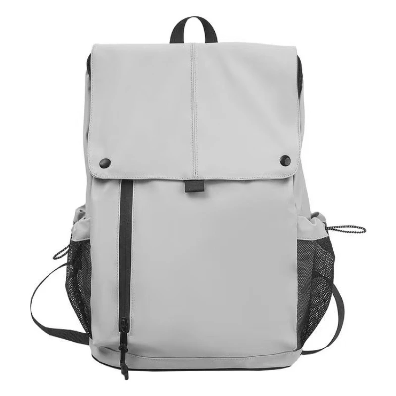 New Student Backpack Fashion High Quality Waterproof Storage Backpack Solid Color Versatile Large Capacity Lightweight Backpack