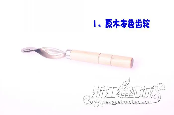 Cheap Ones Gear Just Draw The Whole Cloth round, Round Wooden Handle Scanning Line Sewing Needle Scribing Wheel Proofing Round