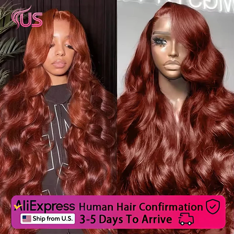 

Красновато-коричневый парик из натуральных волос с объемной волной, 13x6, прозрачный парик из натуральных волос 13x4, бесклеевые парики для женщин 5x5 4x4