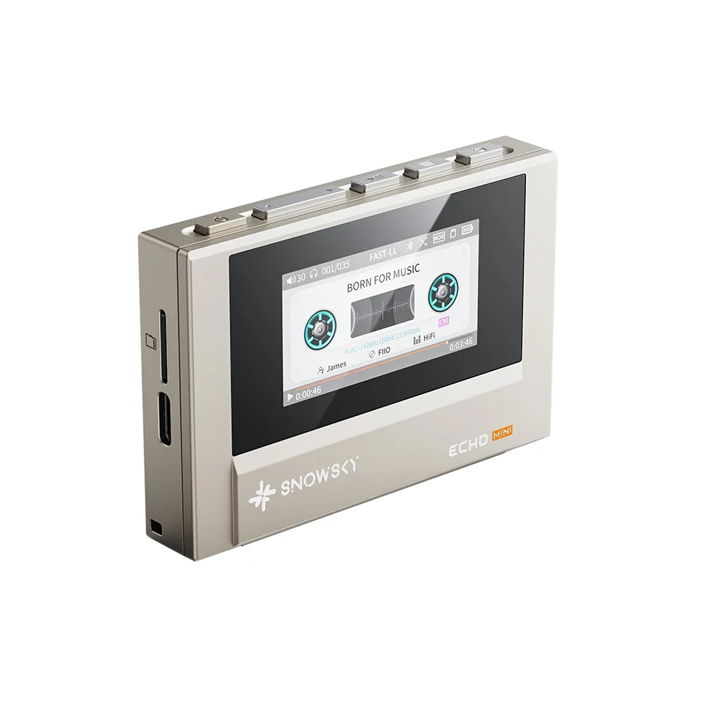 مشغل موسيقى صغير FiiO SnowSky Echo بدون فقدان مشغل MP3 بلوتوث محمول مخصص نظام إخراج مزدوج Dsd موسيقى عالية الدقة #6