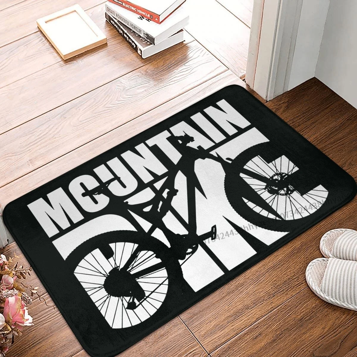 Mountain Bike MTB Cycling Bath Non-Slip Carpet Biker Flannel Mat Welcome Doormat Home Decoration Rug