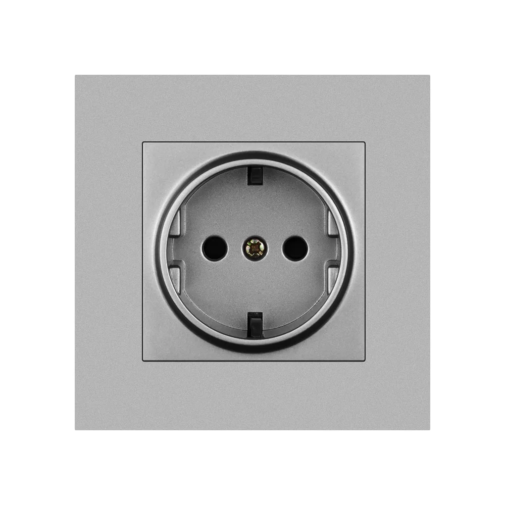 Avoir EU Electrical Sockets PC Plastic Power Socket With USB 5V 2A Dual Usb Wall Plug Electrical Outlets Socket 86*86mm 16A 220V