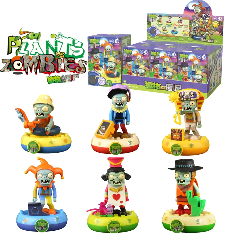 

Plants vs Zombie Zombie World Action Figure Sunflower Pirate Zombie Model Building Block Creativity Puzzle Toy Kid Festival Gift