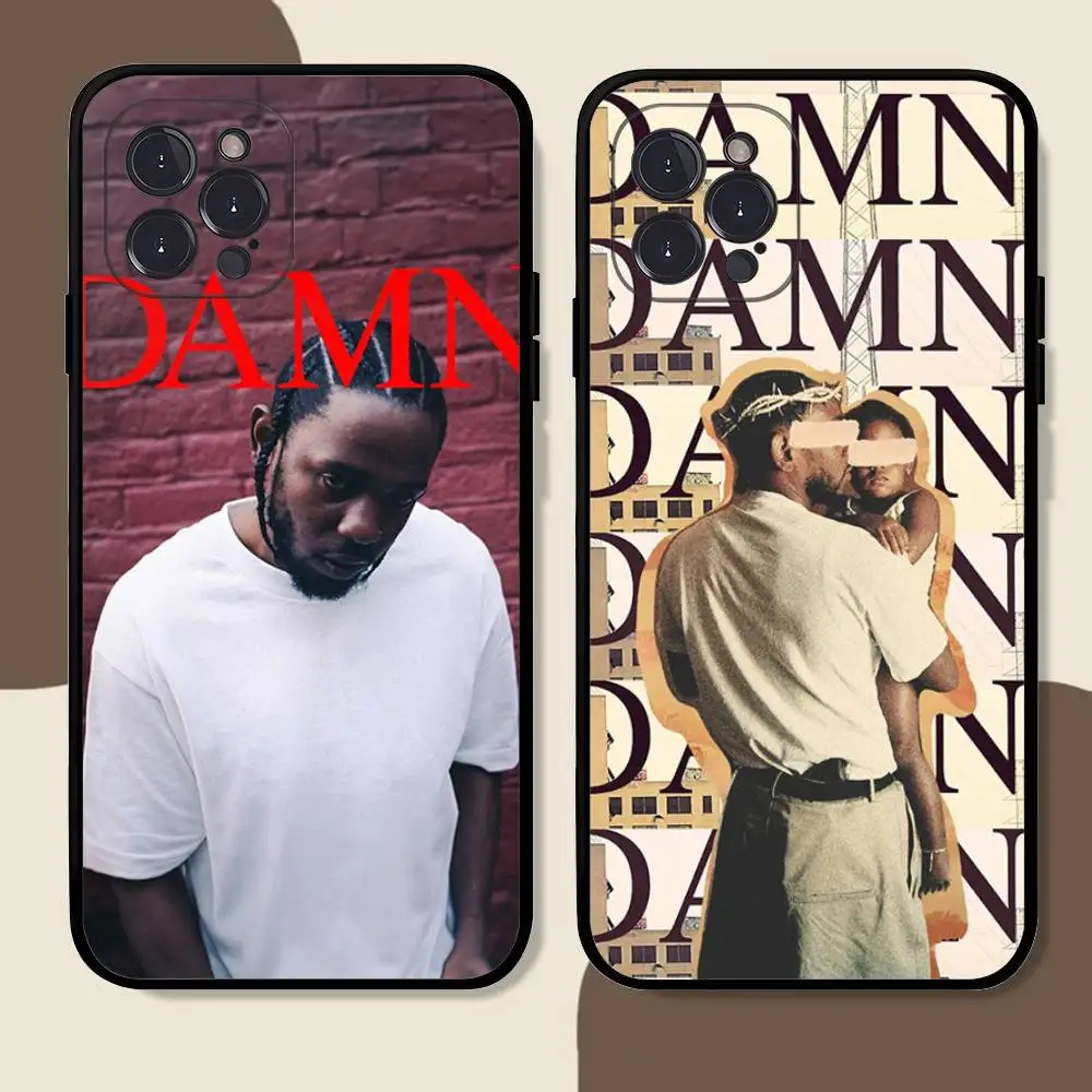 Clássico rapper k-kendrick l-amar caso de telefone para iphone 16 15 14 13 12 11 17 pro max simplicidade volta tpu caso macio