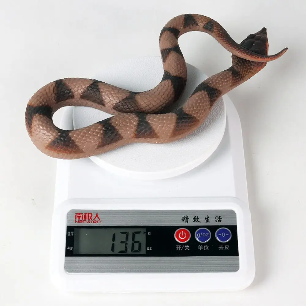 Reptile Animal Snake Action Figures Soft TPR Educational Rattlesnake Model Lifelike Python Cobra Simulation Snake