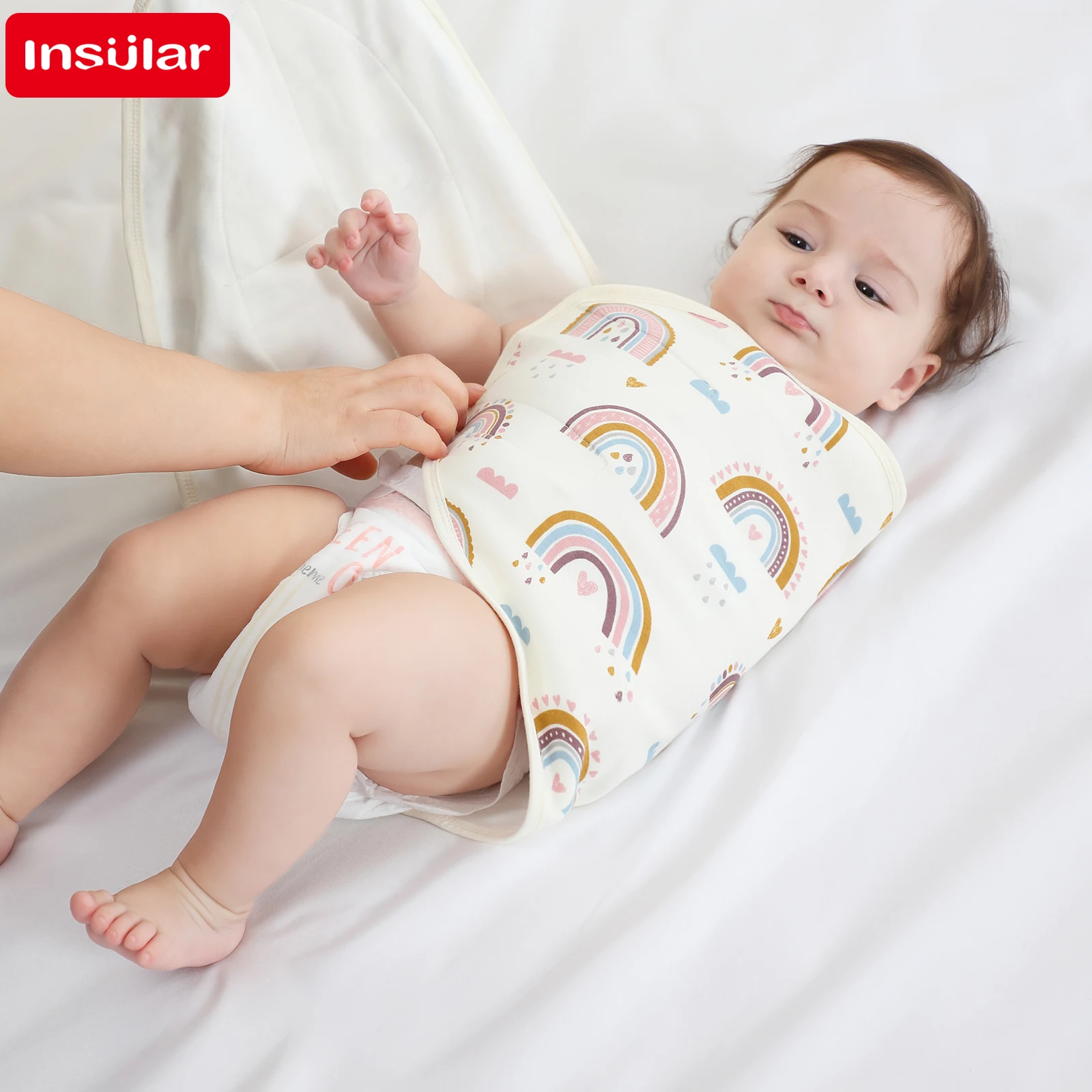 Bilayer الطفل التفاف بطانية الوليد الطفل قماط التعادل مكافحة بدء الانتقال بطانية الصيف رقيقة القطن لينة حفاضات تغيير بطانية #5