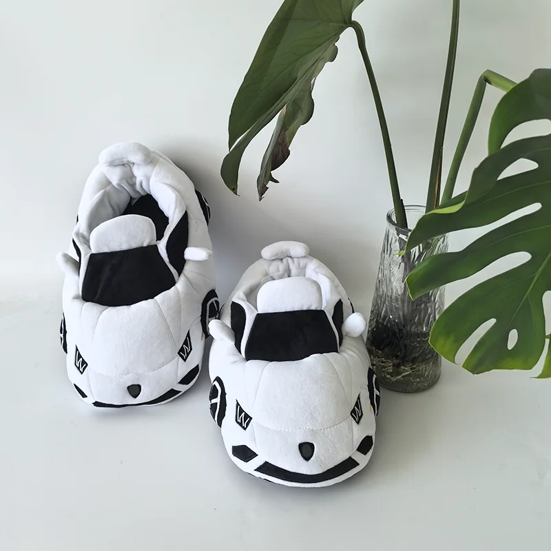 

TreasuringU Car Plush Slippers Fun Vehicle Shape Stuffed Shoes Indoor Slippers Women Men warm House Slipper Birthday Gifts