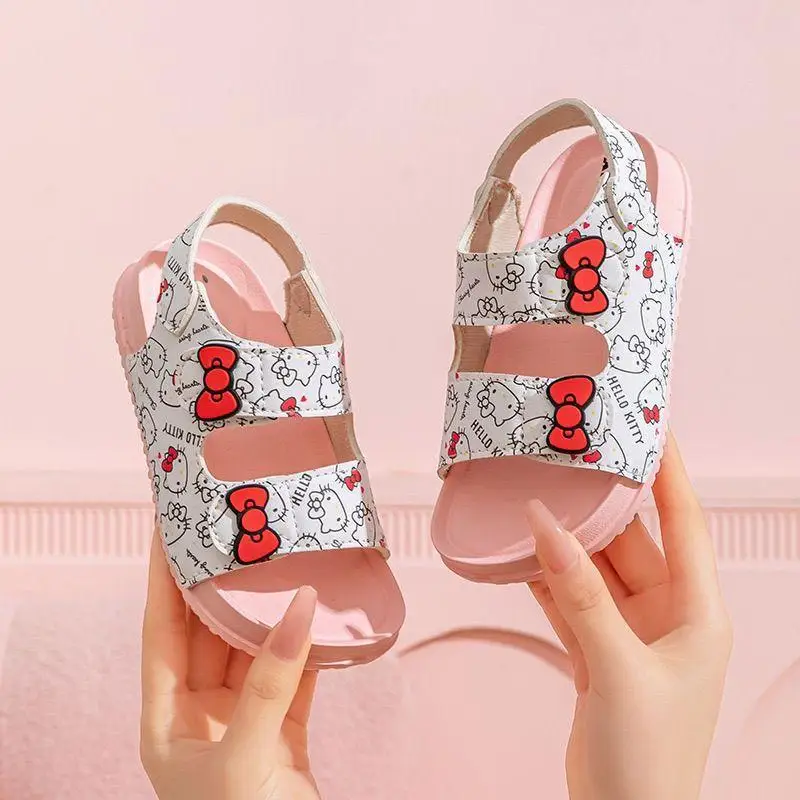 

New Style Cinnamoroll Sandals Children Princess Style Sanrio Summer Shoes Soft Sole Outdoor Leisure Anti Slip Sandal Comfortable