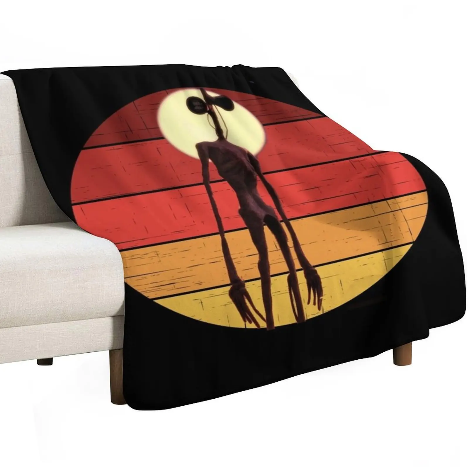 siren head Throw Blanket Retros Sofa Throw Multi-Purpose Sofas Thermals For Travel Cute Blankets