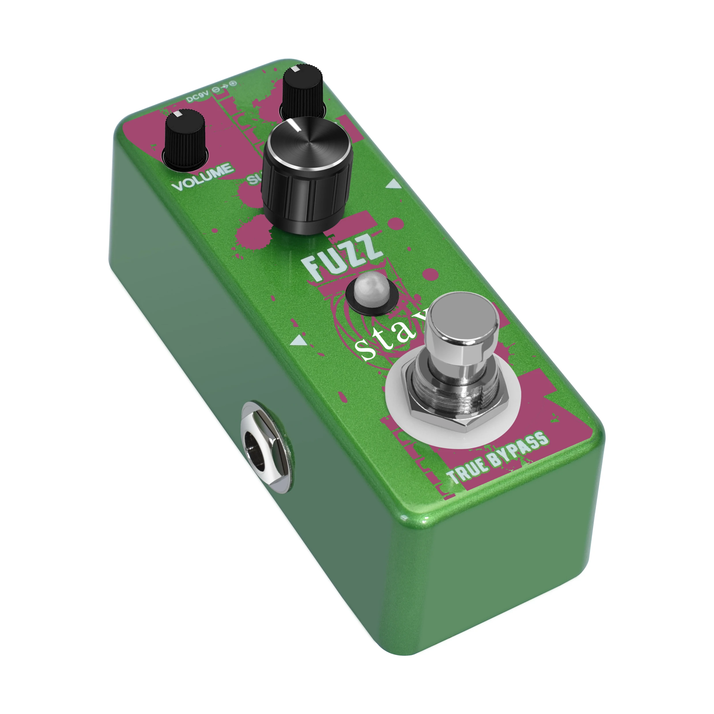 STAX LEF-306 Fuzz Pedal For Electric Guitar & Bass Traditional Fuzz Effect Full Metal Shell ​True Bypass