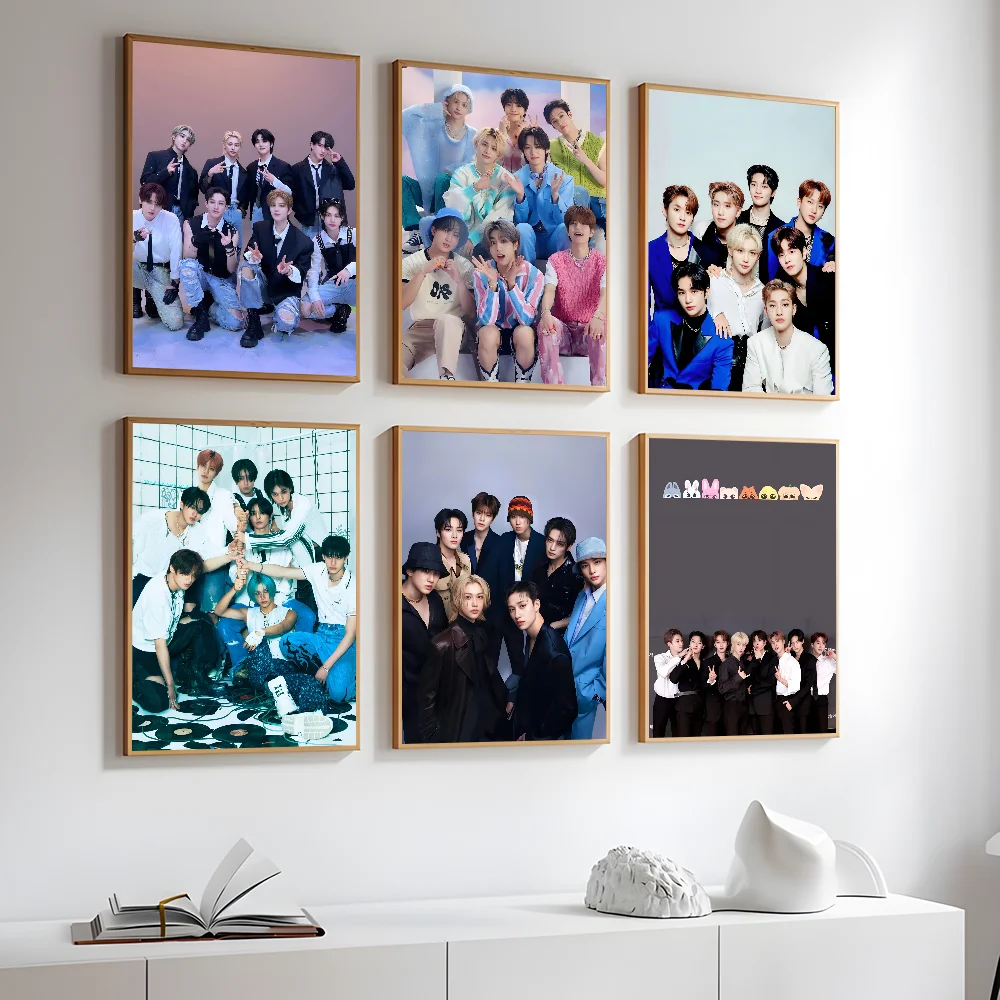 1PC KPOP S-Stray K-Kids Singer Blue Poster Prints Perfect Design Nordic Modern Home Decor Gift Quality Goods