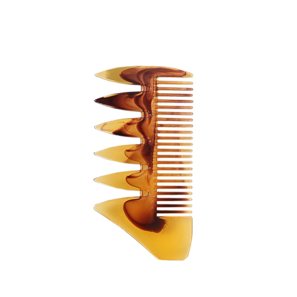 

3Pcs Amber Oil Head Combs Anti- Scalp Massage Small Size Portable Hair Styling Tools Hair Spary Comb Fork Comb