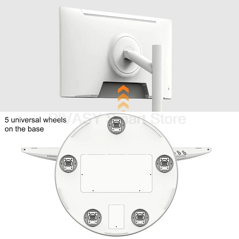 حامل تلفاز بشاشة تعمل باللمس 32 بوصة ذكي 10000 مللي أمبير في الساعة بطارية عالية 8 + 128G 4K UHD جهاز شاشة متحركة قابل للدوران أندرويد لصالة الألعاب الرياضية المباشرة