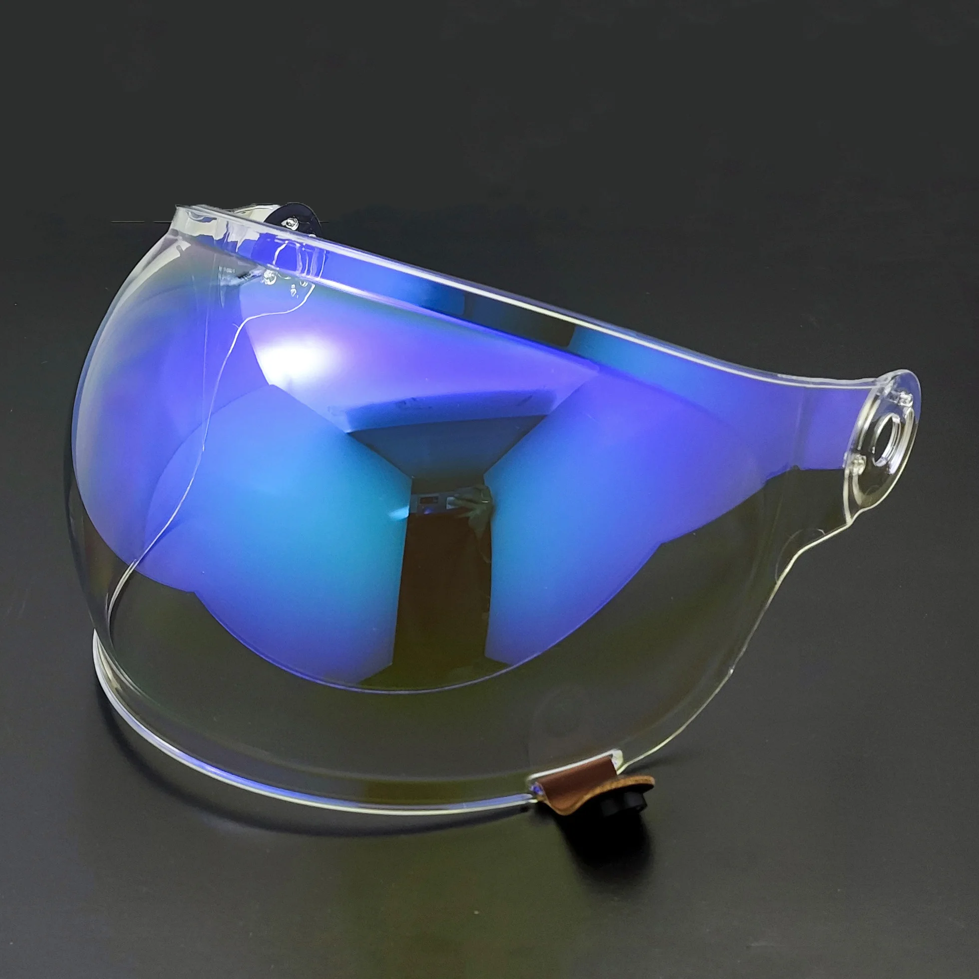 

Motorcycle Bubble Visor - Anti-Glare Sun Shield with Windproof & Dustproof Protection, Universal Helmet Visor Replacement