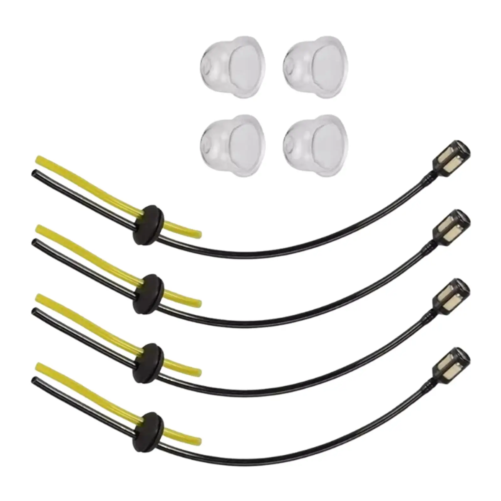 Universal Petrol Fuel Lines High Pressure Resistant Hose with Tank Filter and Primer Bulbs for Yard Tools