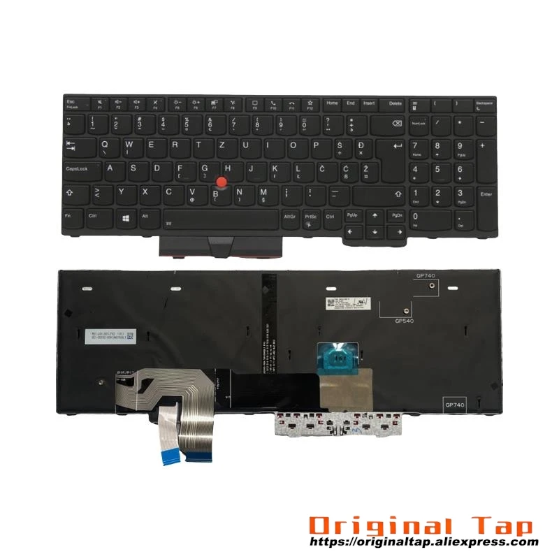 

SI Slovenian Backlit Keyboard for Lenovo Thinkpad T15g P15 P17 Gen 1 5N20Z74805 5M10Z54363 5M10Z54362 5M10Z54364 5N20Z74879 5N20