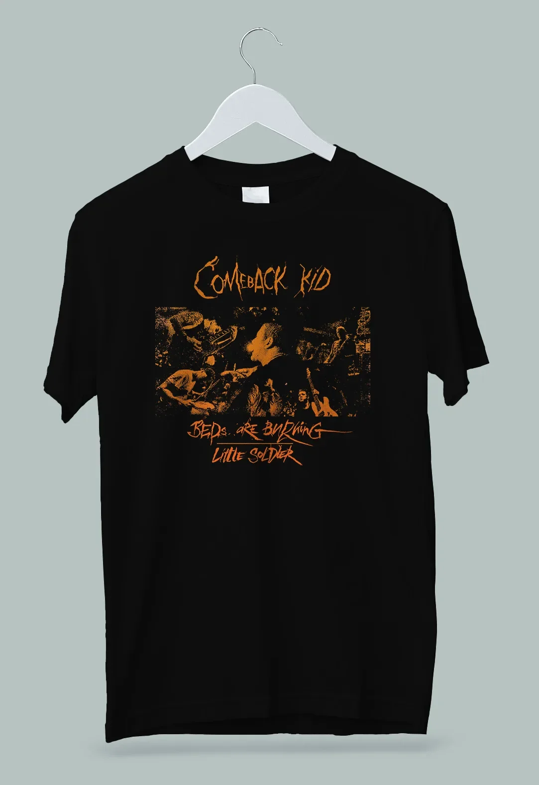 Comeback Kid Beds Are Burning Little Soldier T Shirt S 2XL long or short sleeves