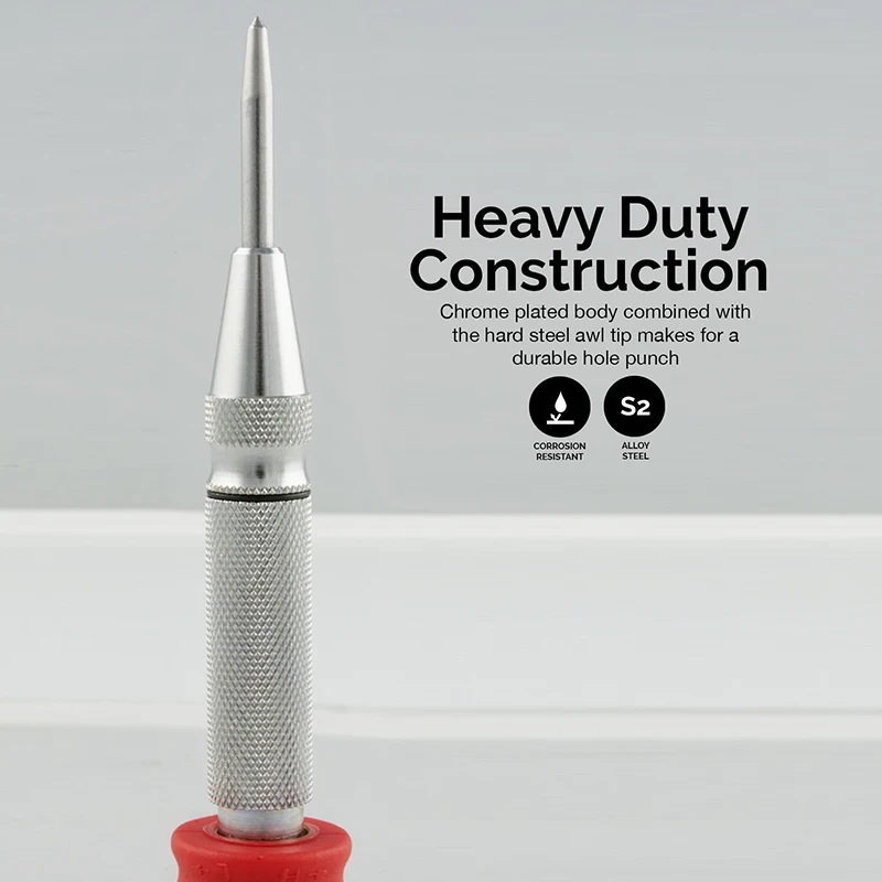 1Pcs HSS Center Punch Stator punching Automatic Center Pin Punch Spring Loaded Marking Drilling Tool With A Protective