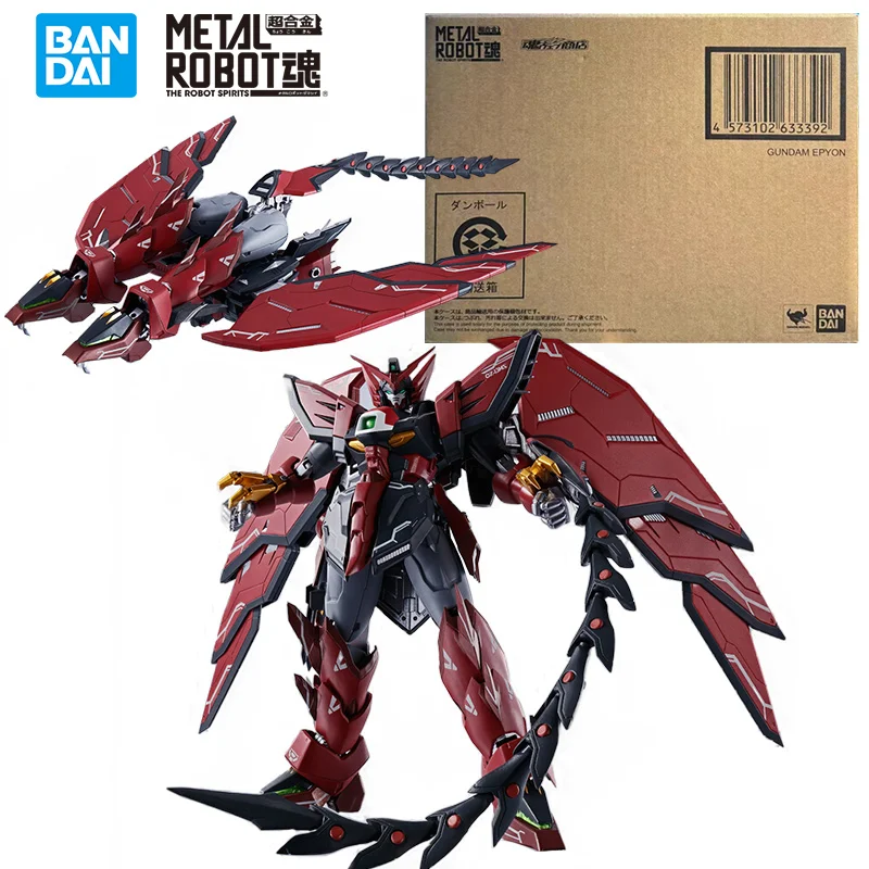 Bandai Metal Robot Spirits Gundam Epyon 14Cm Gundam Wing 14Cm Anime Oryginalna figurka akcji Model Zabawka Kolekcja prezentów urodzinowych