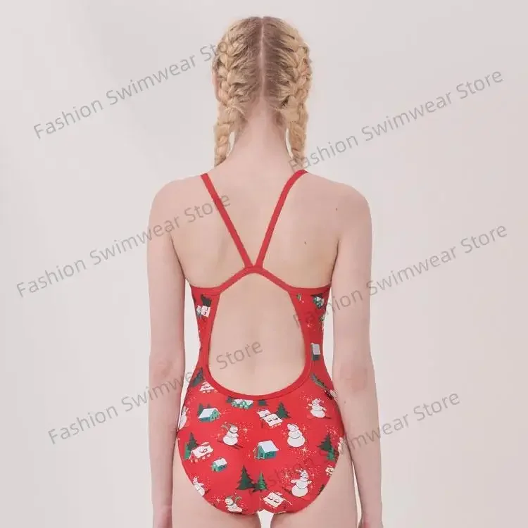 ใหม่เซ็กซี่ชุดว่ายน้ํา One Piece ผู้หญิง SLIM FIT Bal Professional Racing สาวหวานสบายๆวันหยุดชุดว่ายน้ํา