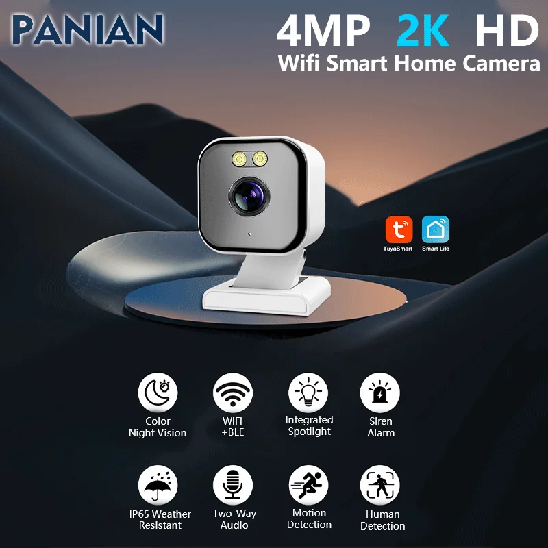 

PANIAN 3MP WiFi IP Camera Single Len Single Screen Baby Monitor Home Security Camera Auto Tracking CCTV Video Surveillance iCsee