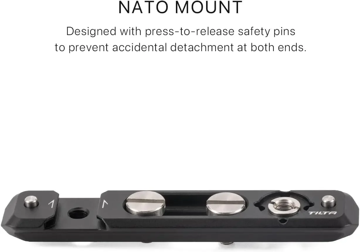 Tilta Multi-Functional NATO Mounting Plate Adapter Plate Black | TA-NTMP-B