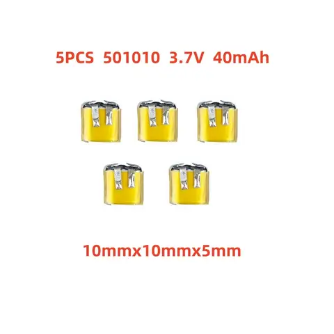 40mAh Earphone Battery 501010 Long-Lasting Reliable Power Supply For Tws Bluetooth Headset I7 I9S I10 I12 MP3 MP4 Gps Toy
