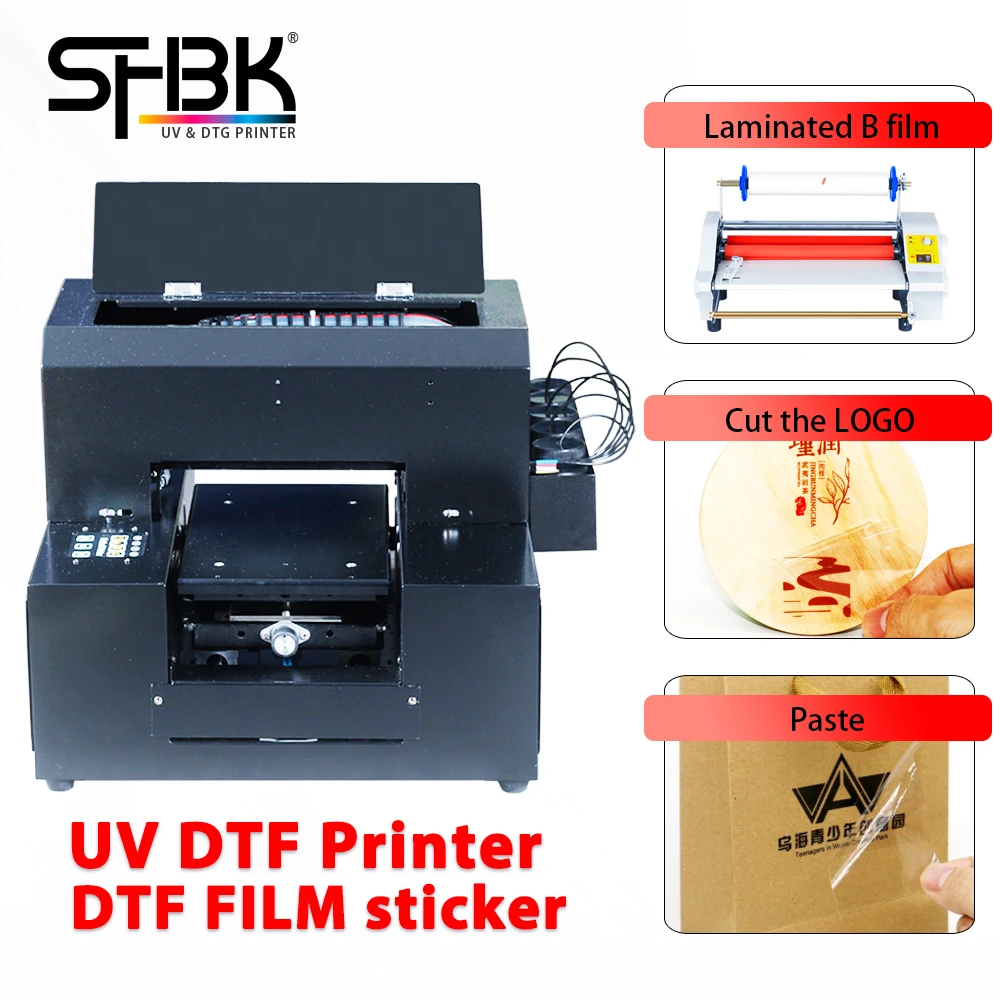 

UV DTF transfer sticker AB film waterproof and scratch resistant A4 UV printer Free laminating machine Free AB film Ink RIP kit