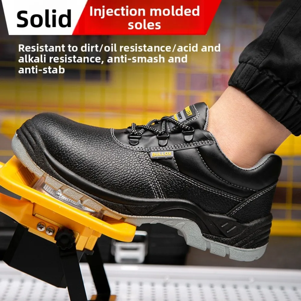 Labor Protection Shoes for Men Anti Smashing Anti Piercing Anti Odor Thick Wear-resistant ConstructionSiteSafetyShoes Work Shoes