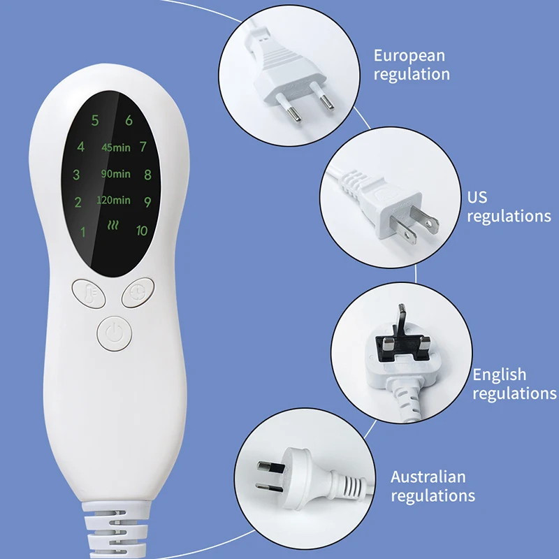 Electric Double-Sided Foot Warmer Men and Women's Under Desk Heating Foot Massager