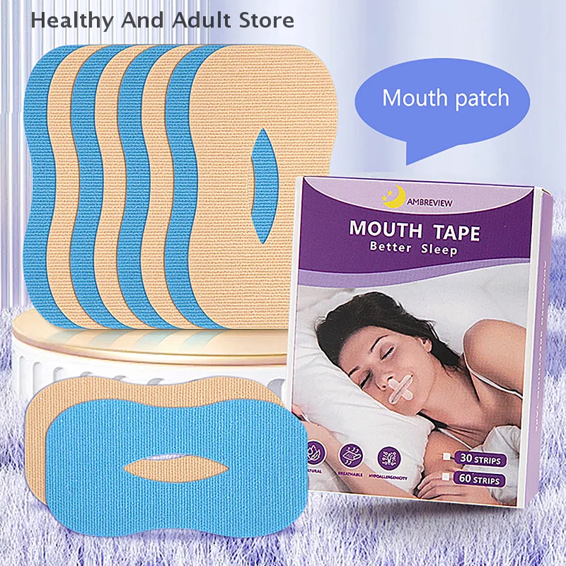 10/30Pcs Cute O-shaped Anti-Snoring Stickers Adult Children Preventing Mouth Breathing At Night Mouth Correction Sticker Tape