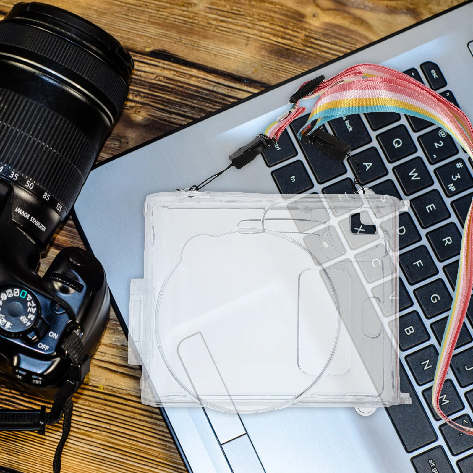 1 Buah Casing Kamera Akrilik Penutup Perlindungan Penuh Transparan untuk Mini 90 Tali Penyandang Tahan Gores Tahan Debu Kompatibel Ringan