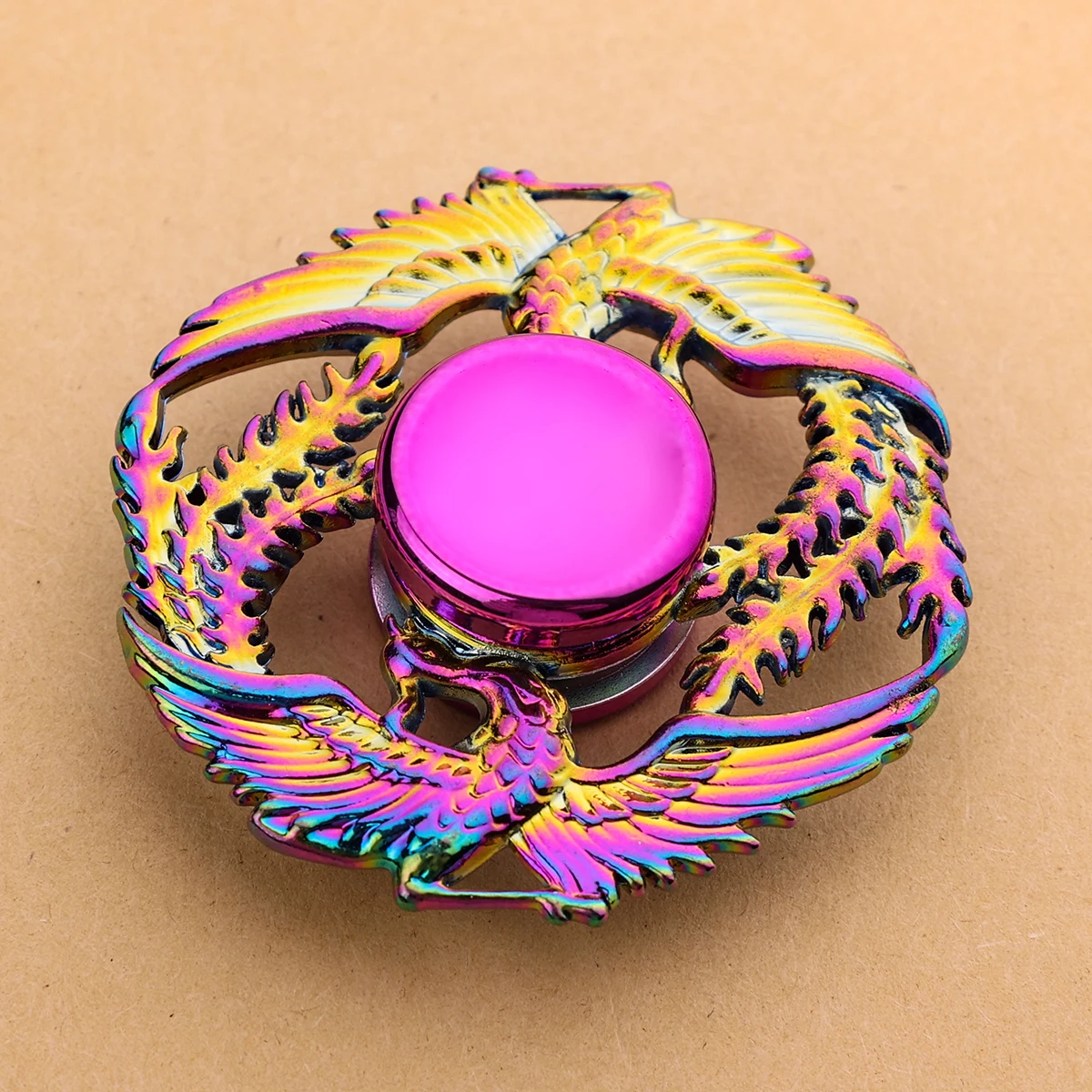 Kleurrijk Fidget Spinner-speelgoed voor kantoor, stressverlichting en entertainment, draagbaar handheld topspel