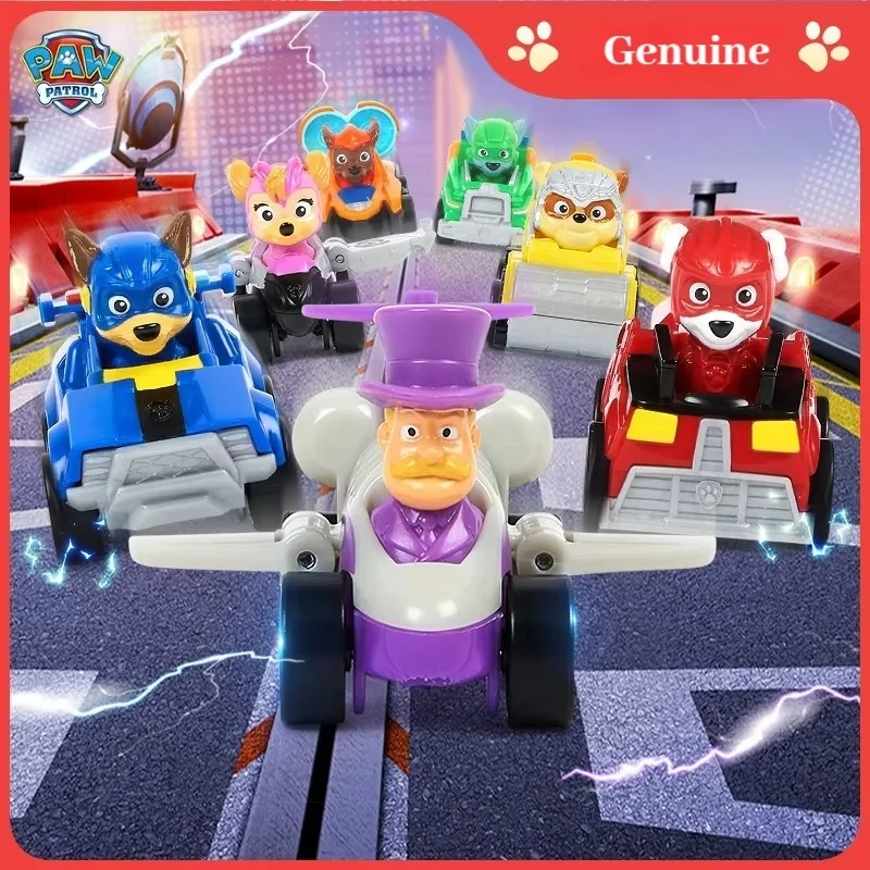 

New Paw Patrol Mighty Movie Pup Squad Patroller Truck Action Figure Toys Feature Vehicle Humdinger Set Car Aircraft Carrier HQ