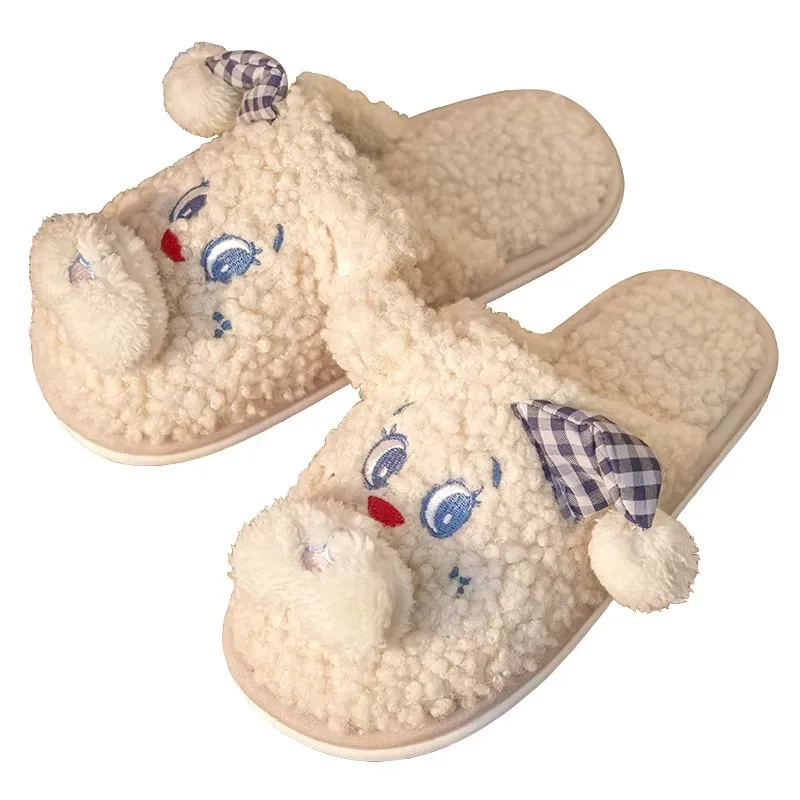 

Women Plush Faux Fur Furs Covered Toes with Memory Foam slippers Women slippers