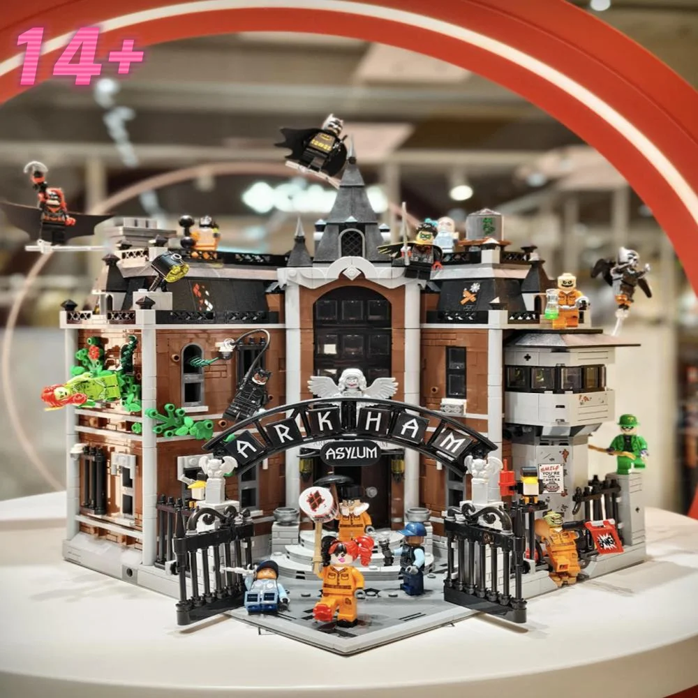 

In Stock Model Compatible 76300 Super Hero Building Block Bricks for Children Christmas Gifts 2953pcs Arkham Asylum