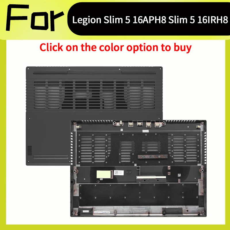 Gray New 5CB1L56004 For Legion Slim 5 16APH8 Slim 5 16IRH8 82YA Lower Case Bottom Case Base Cover D Shell