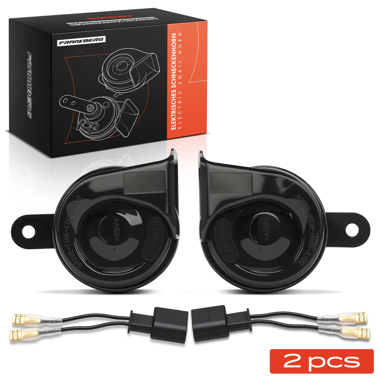 Frankberg 2x Disc Horn, claxon, voor BMW 5 Serie, 7 Serie
