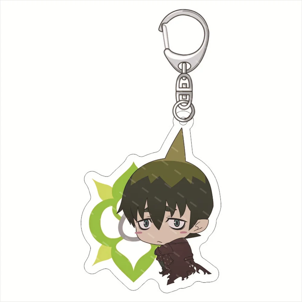 Hot Anime Ao no Exorcist Acrylic Keychain Stand Cartoon Model Action Figures Keyring Collection Model Toys Fans Firend Gifts