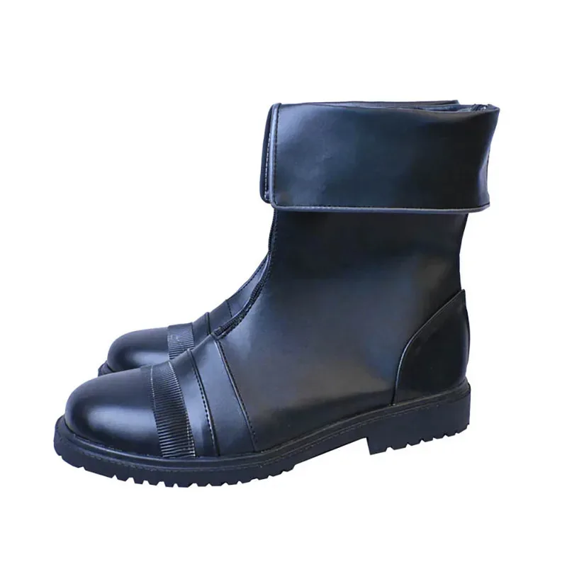 

7 Remake Zack Fair Cosplay Shoes Black Boots Custom Made tt9]
