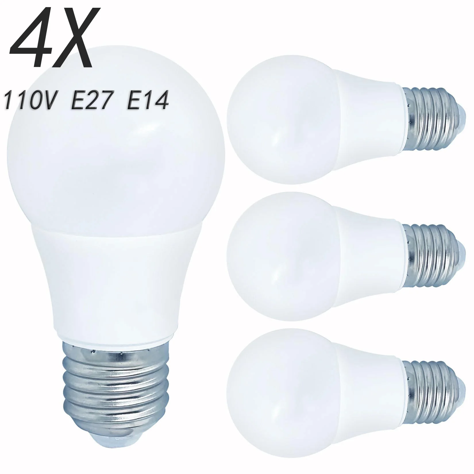 4PCS E27 E14 Led Bu…