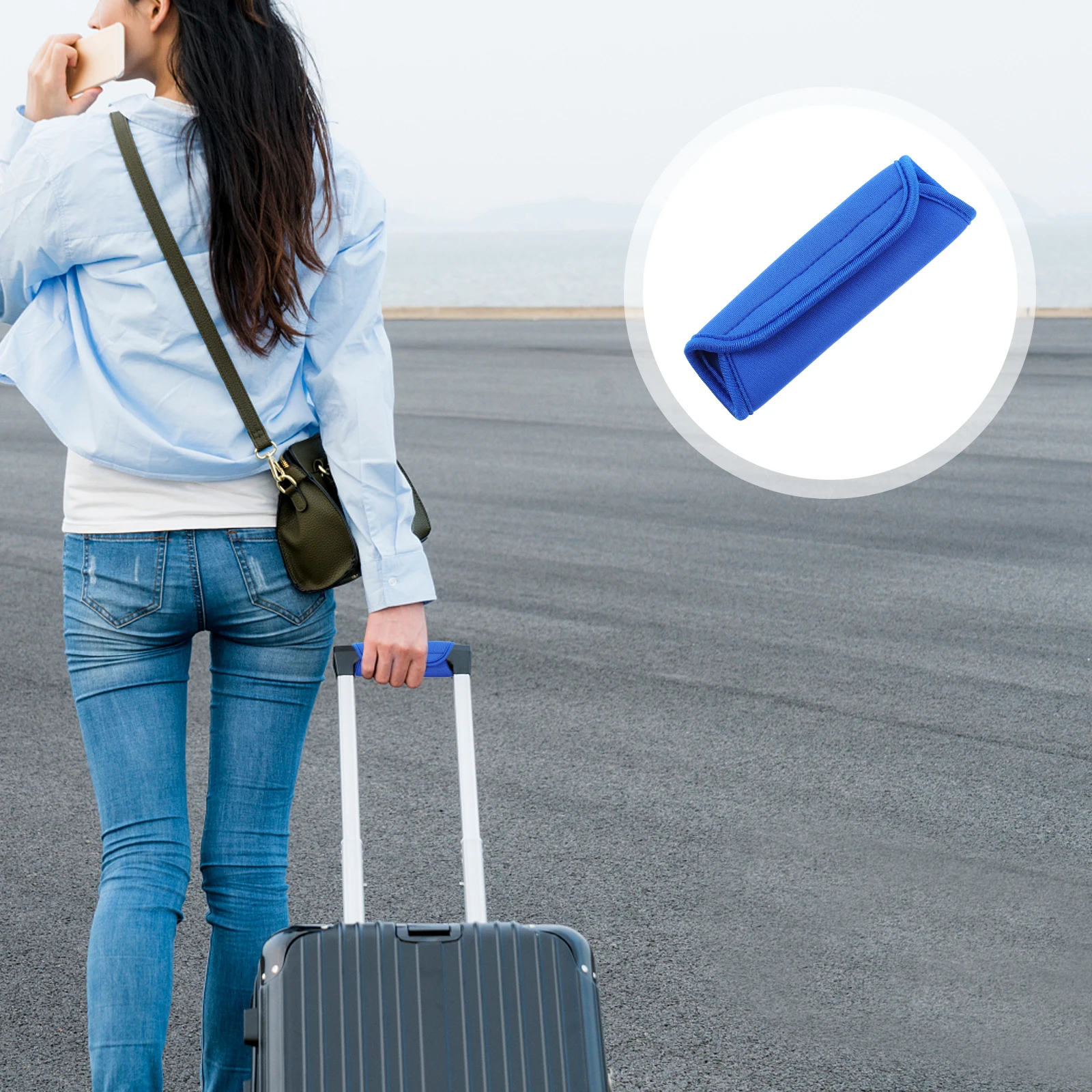 

Armrest Protector Luggage Suitcase Handle Wraps Bags Neoprene Sleeves Traveling Identifier Covers Protectors
