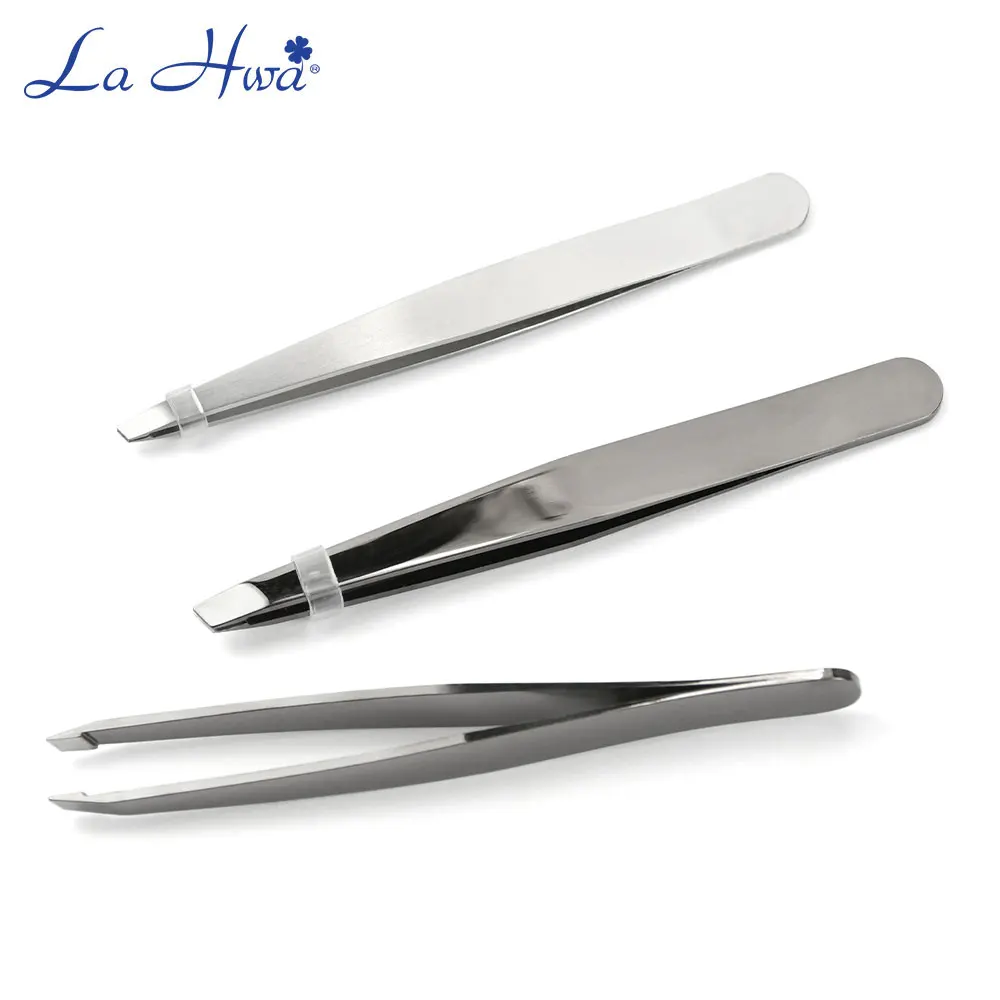 

1PCS Eyebrow Tweezers Stainless Steel Facial Hair Removal Eyebrow Trimmer Eyelash Curler Cosmetic Beauty Makeup Tool